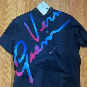Versace Men's Navy Graphic T-Shirt